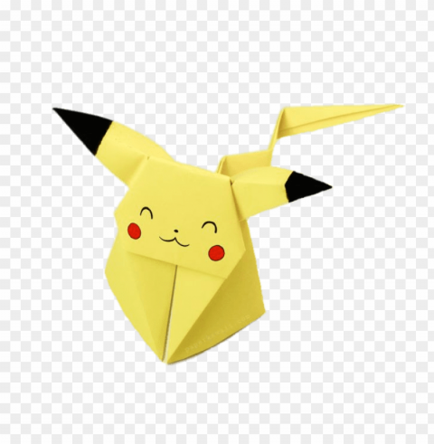 origami pikachu PNG transparent designs for projects