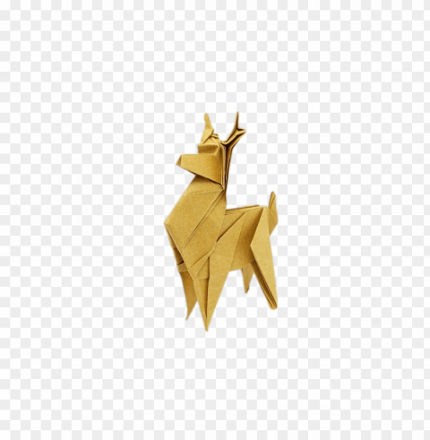 origami reindeer PNG transparent elements compilation