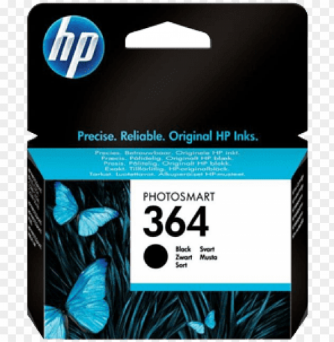 original hp 364 ink cartridge - hp 903 black PNG format with no background