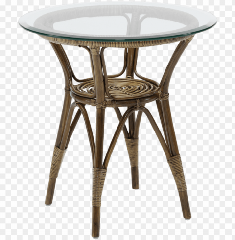originals cafe table with glass top set of 2 antique - sika originals beistelltisch antique Ø 60 cm Clear Background PNG Isolated Design
