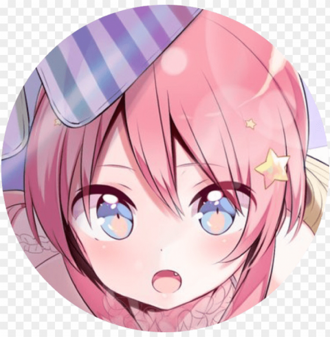 orihime sky flower icon circle - anime girl icon PNG objects