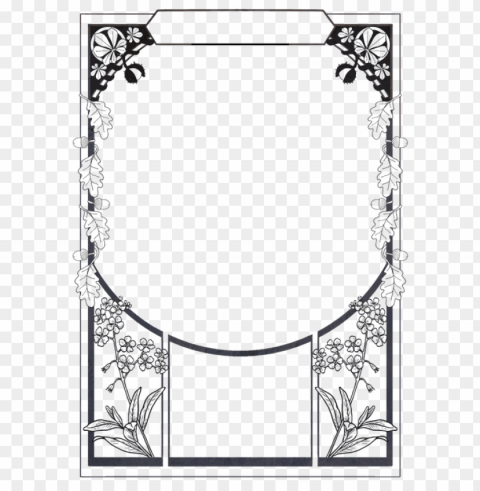 ornamen bingkai Isolated Graphic on Clear PNG