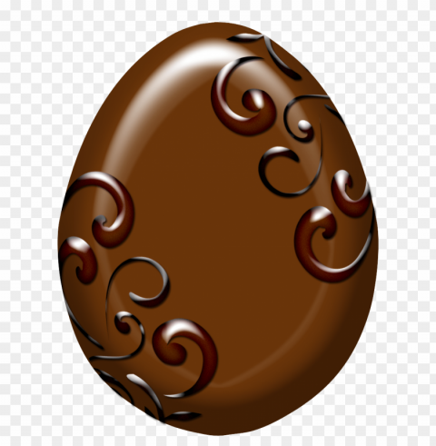 ornate chocolate egg HighResolution Transparent PNG Isolated Graphic