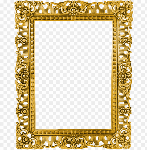 ornate picture frame - frame clipart no Clean Background Isolated PNG Design