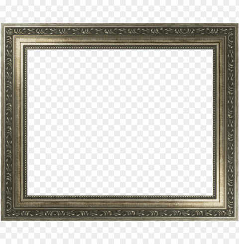 ornate silver scoop frame baroque custom i framedit - portrait frame PNG images with transparent overlay