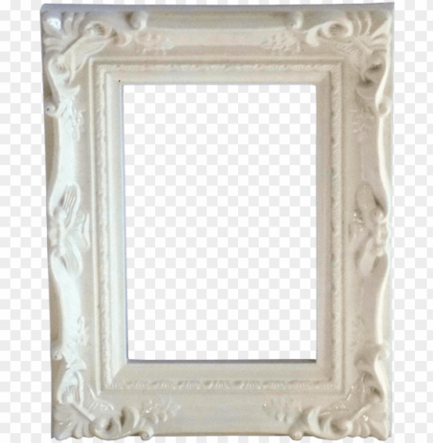 ornate white frame - white frame mirror vintage PNG pictures with no background required
