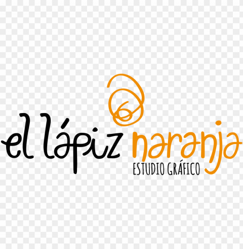 ortfolio el lapiz naranja - calligraphy PNG Graphic Isolated on Transparent Background