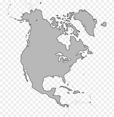 orth america map image - blank north america map no borders PNG files with no backdrop wide compilation