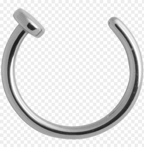 ose ring royalty free - nose piercing ring Transparent Background PNG Isolated Item