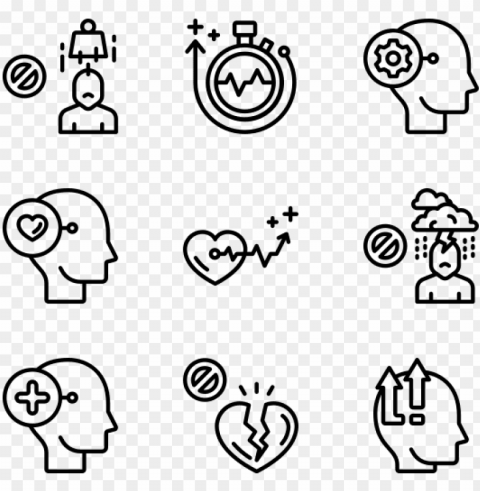 Ositive Thinking - Baby Icon Vector PNG With Clear Background Set