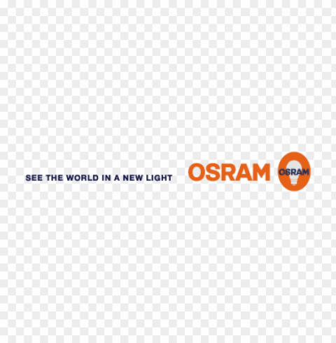 osram see the world vector logo PNG Image with Isolated Graphic Element