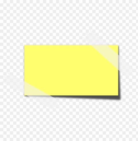 ost-it sticky note memo yellow tape note paper - sticky note cartoon ClearCut PNG Isolated Graphic