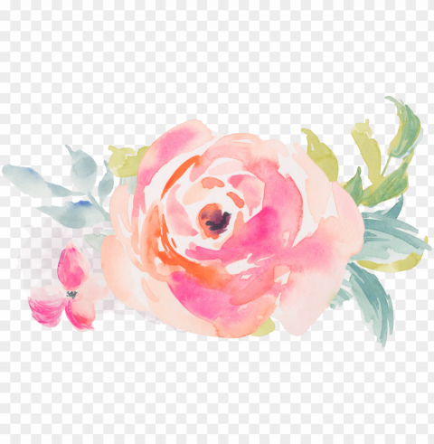 ost navigation - pink watercolor flower pillow case Transparent Background Isolated PNG Character