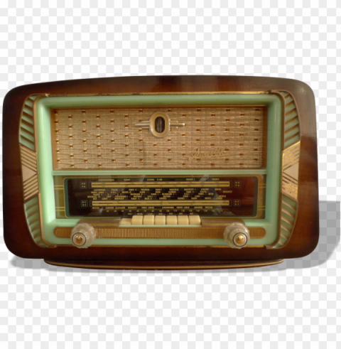 oste de radio À lampes retro radios antique radio - radio receiver Isolated Element with Transparent PNG Background