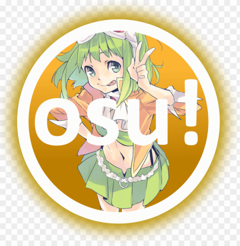 osu logos megpoid gumi by jonathanmdful d8ksht7 - rainbow in the sky Isolated Object with Transparent Background in PNG