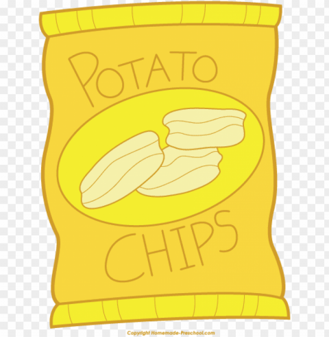otato chips clipart snack - potato chips bag clip art PNG for use
