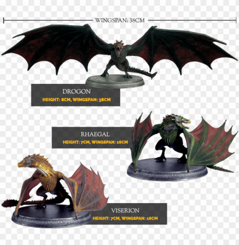 otpremium - eaglemoss game of thrones dragons PNG images with alpha channel selection