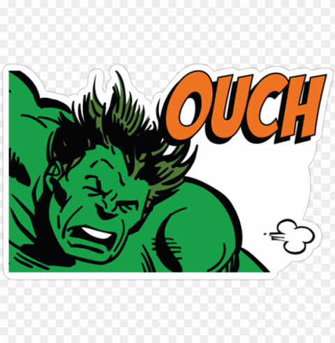 ouch hulk - hulk Isolated Design Element in HighQuality PNG