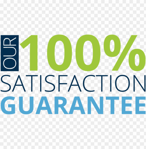 our 100% satisfaction guarantee - 100 satisfaction guarantee logo ClearCut Background PNG Isolated Item