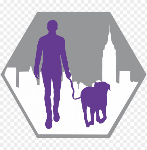 our people - dog walki Isolated Character on HighResolution PNG