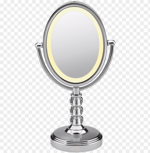oval crystal ball accent mirror - conair be71ct makeup mirror - polished chrome PNG images with transparent canvas compilation