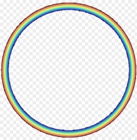 overlay rainbow tumblr aesthetic - circle PNG images with high-quality resolution