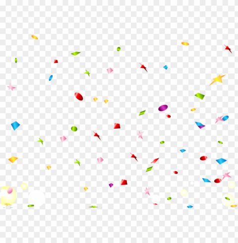 overlay transparent confetti Clean Background Isolated PNG Illustration