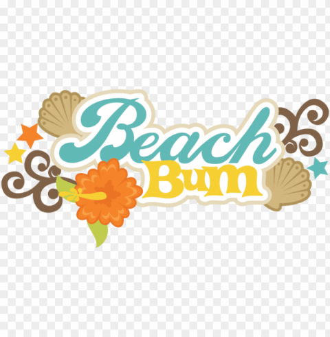 overty bum huge freebie download for - beach bum clipart PNG Image with Isolated Transparency