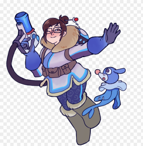 overwatch cartoon fictional character vertebrate hand - overwatch mei transparent PNG images with no limitations