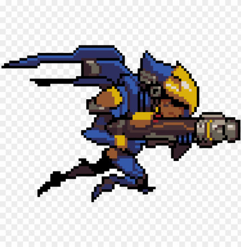 overwatch pharah pixel spray PNG picture