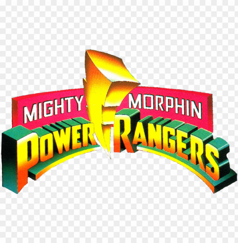 ower rangers - power rangers 1993 logo Clear pics PNG