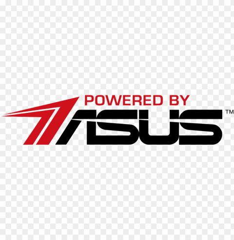 owered by asus logo Transparent Background Isolation of PNG