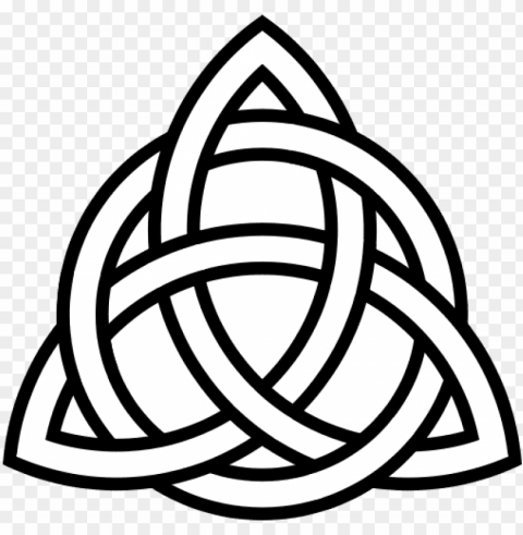 owerful symbols and meanings of celtic - triquetra with circle Isolated Subject with Transparent PNG