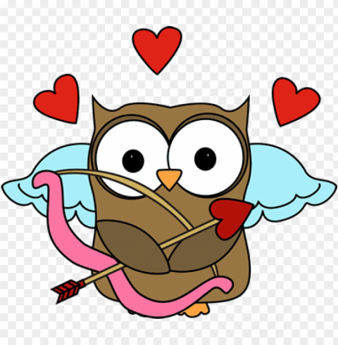 owl cupid clip art valentine s day - owl valentines day clipart Transparent PNG images set