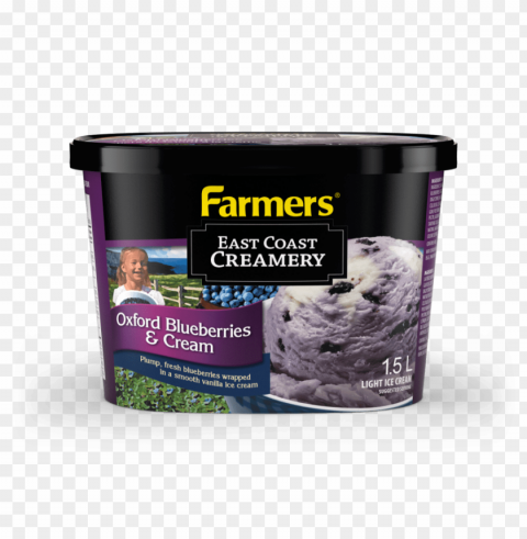 Oxford Blueberries And Cream Ice Cream - Chocolate Chi Transparent Background Isolation In PNG Image