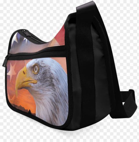 oxford fabric single shoulder bag in american bald - hawk Isolated PNG on Transparent Background