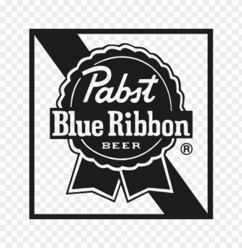pabst blue ribbon vector logo PNG Image with Clear Isolation