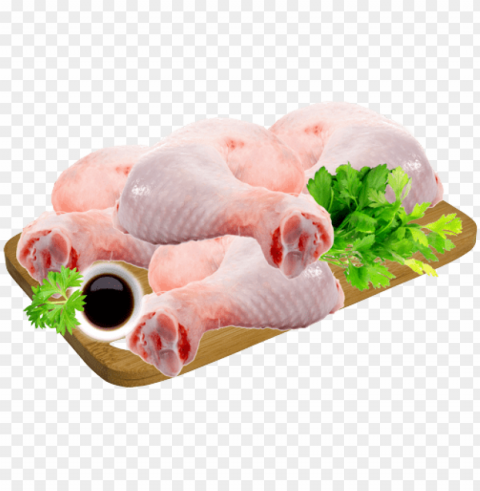 Packed Chicken Meat Transparent Background PNG Stock