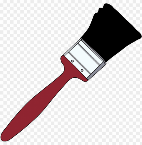 paint brush clip art PNG Graphic Isolated on Clear Backdrop