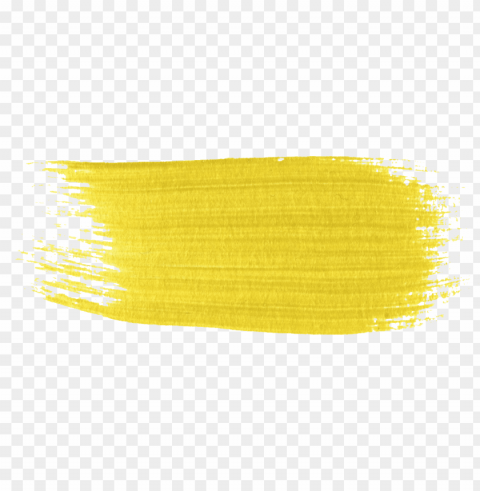 paint brush stroke yellow PNG without background