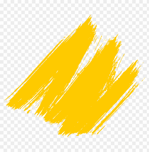 paint brush stroke yellow Isolated Artwork on Transparent PNG PNG transparent with Clear Background ID 4c157ca0