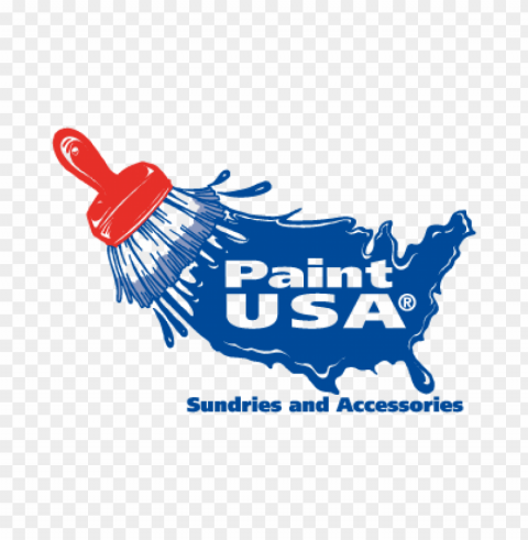 paint usa vector logo download free Clean Background Isolated PNG Art
