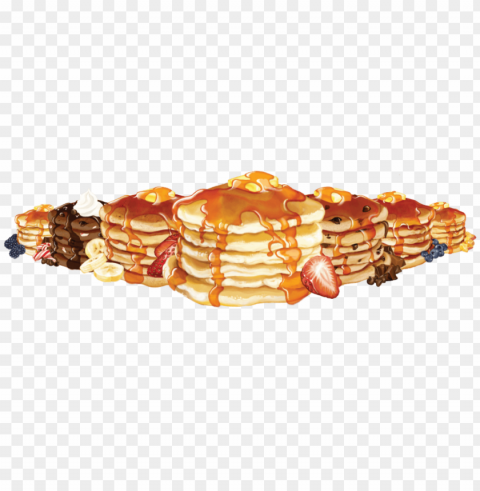pancake food design PNG with no cost