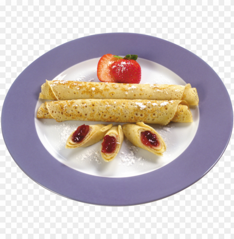 pancake food transparent PNG with clear overlay