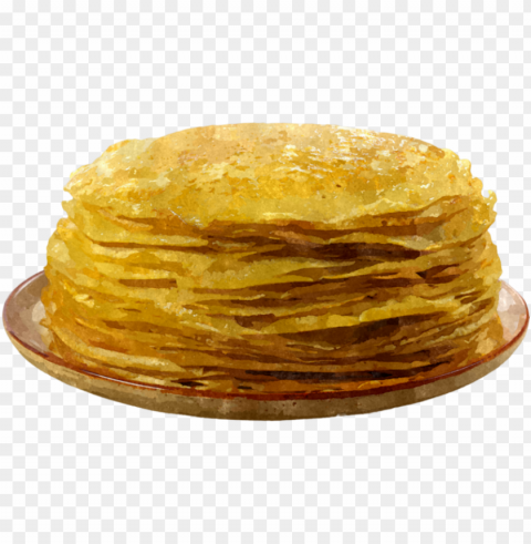 pancake food wihout Transparent Background Isolated PNG Design
