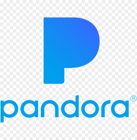 pandora music blue logo Transparent PNG images for printing