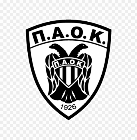 paok fc 1926 vector logo Transparent Background PNG Isolated Item