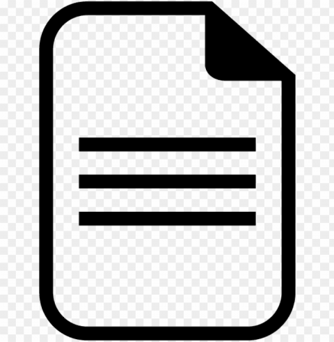 paper icon - note icon black PNG high resolution free
