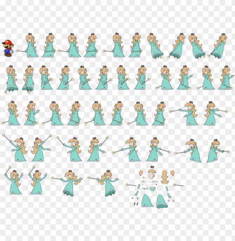 paper mario rosalina PNG files with transparent canvas collection