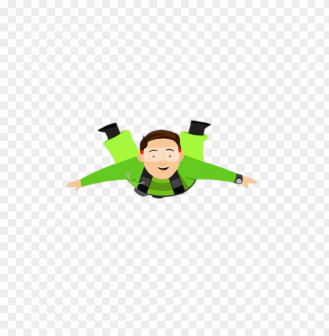 parachute jumper PNG with no cost